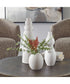 Forma White Ceramic Vases, Set of 3