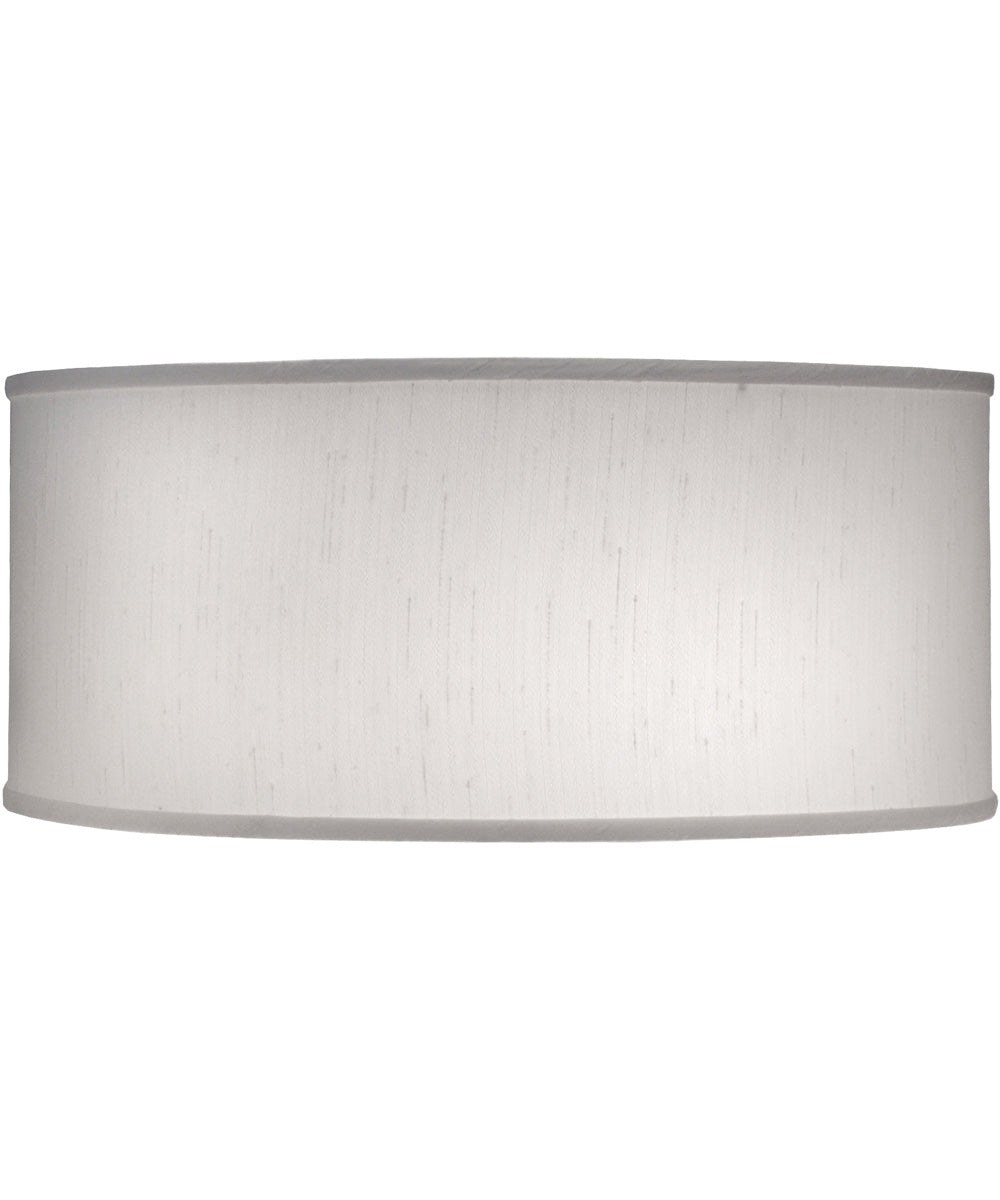 18x18x8 Global White Shallow Drum Hardback Lampshade