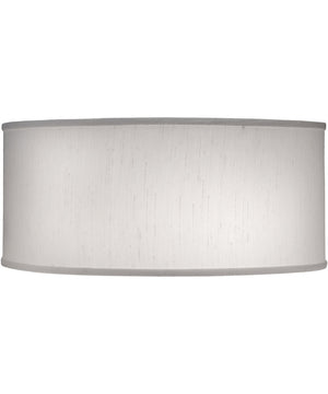 18x18x8 Global White Shallow Drum Hardback Lampshade