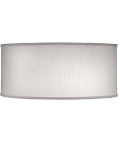 18x18x8 Global White Shallow Drum Hardback Lampshade