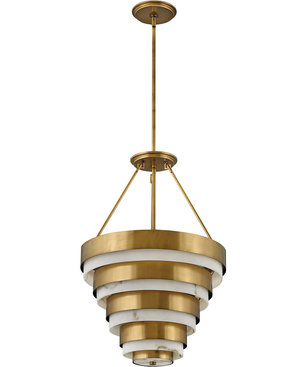 Echelon 4-Light Medium Multi Tier in Heritage Brass