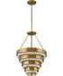 Echelon 4-Light Medium Multi Tier in Heritage Brass