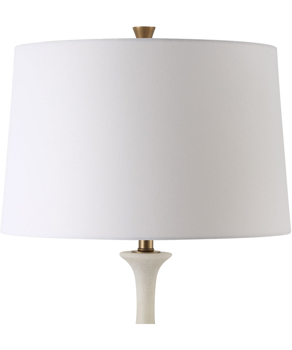 Colette White Stone Floor Lamp