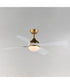 Bola 52 inch Indoor Fan w LED Light Kit Natural Aged Brass