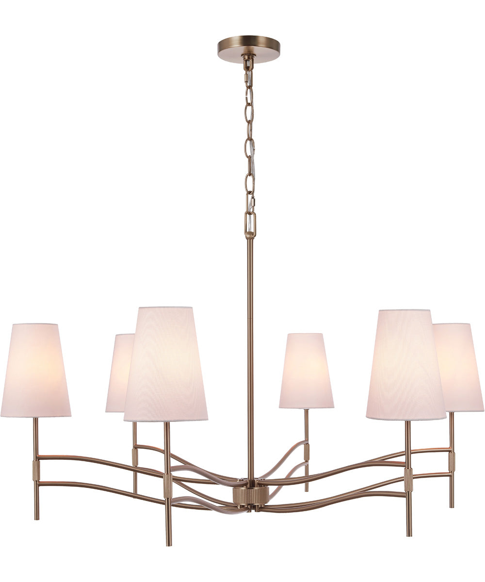 Astor 6-Light Lighting Satin Brass