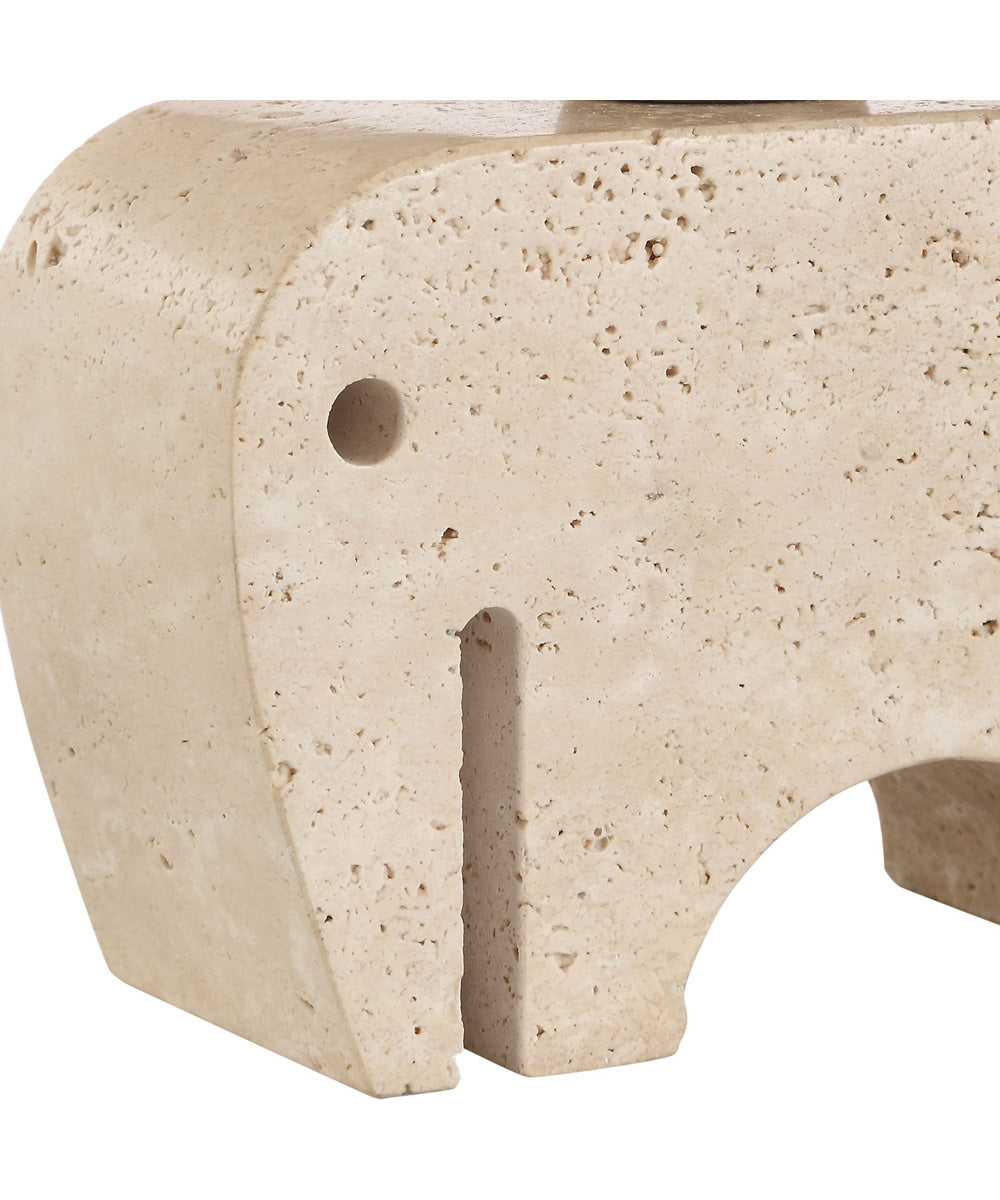 Tusk Travertine Accent Lamp