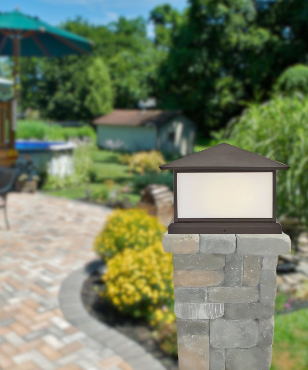 Walter 2-Light Large Pier Mount Lantern 12v in Textured Oil Rubbed Bronze