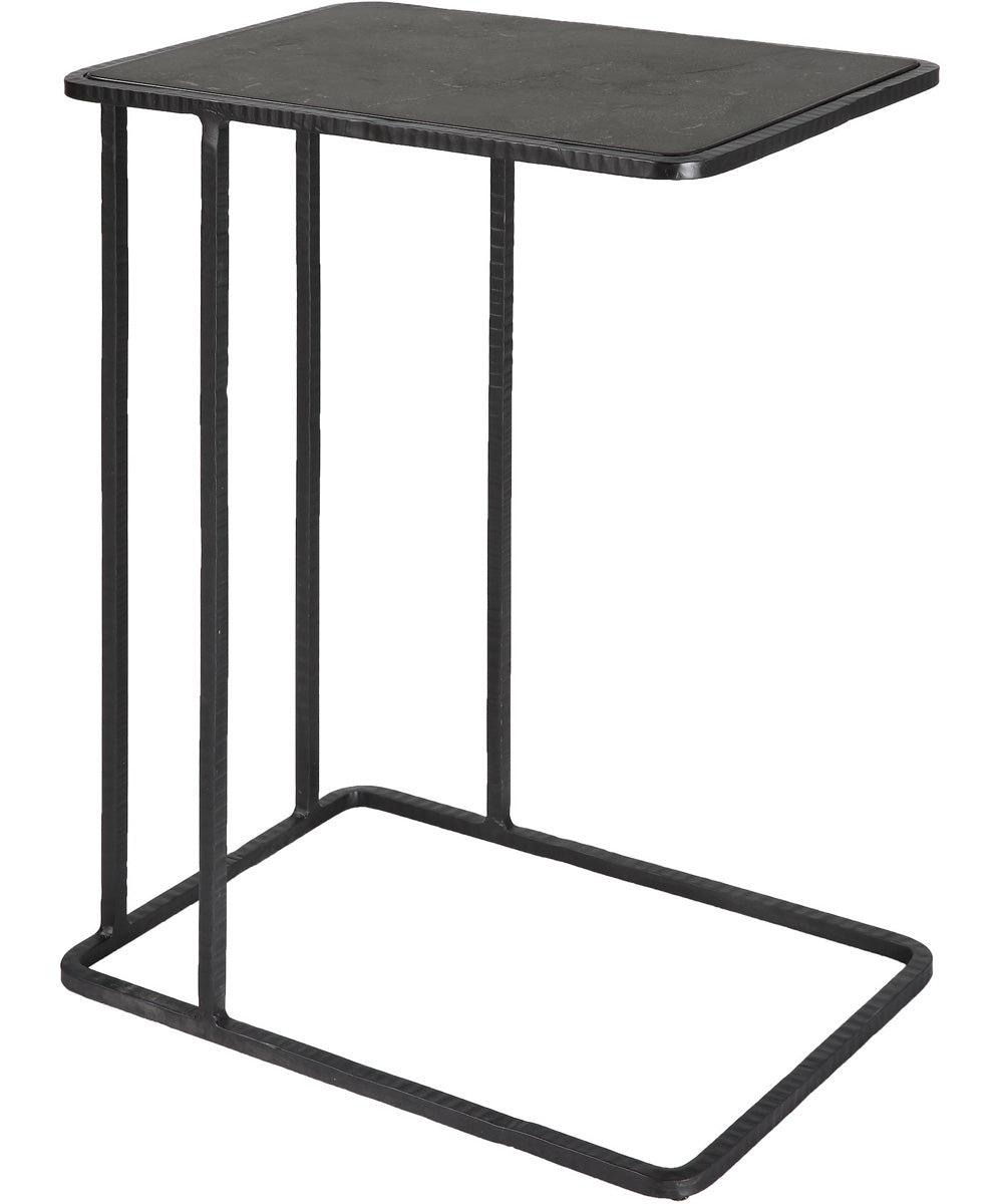Cavern Stone & Iron Accent Table