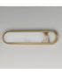 Plinth 24 inch LED  Alabaster Wall Sconce Natural Aged Brass