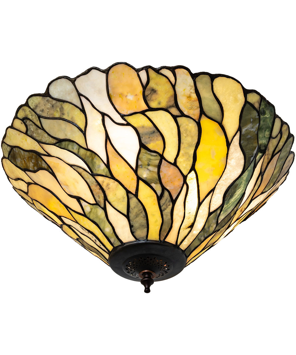 20" Wide Willow Jadestone Flushmount