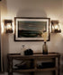 9"w Colerne 1-Light Kichler Wall Sconce Classic Pewter Finish with Clear Seeded Glass Shade