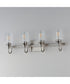 Goblet 4-Light Wall Sconce Satin Nickel