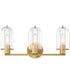 Skylar 3 Light Vanity Brushed Gold