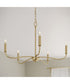 Ilia 5-Light Chandelier Brushed Gold