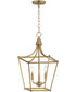 Clifton 3-Light Pendant Natural Aged Brass
