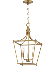 Clifton 3-Light Pendant Natural Aged Brass
