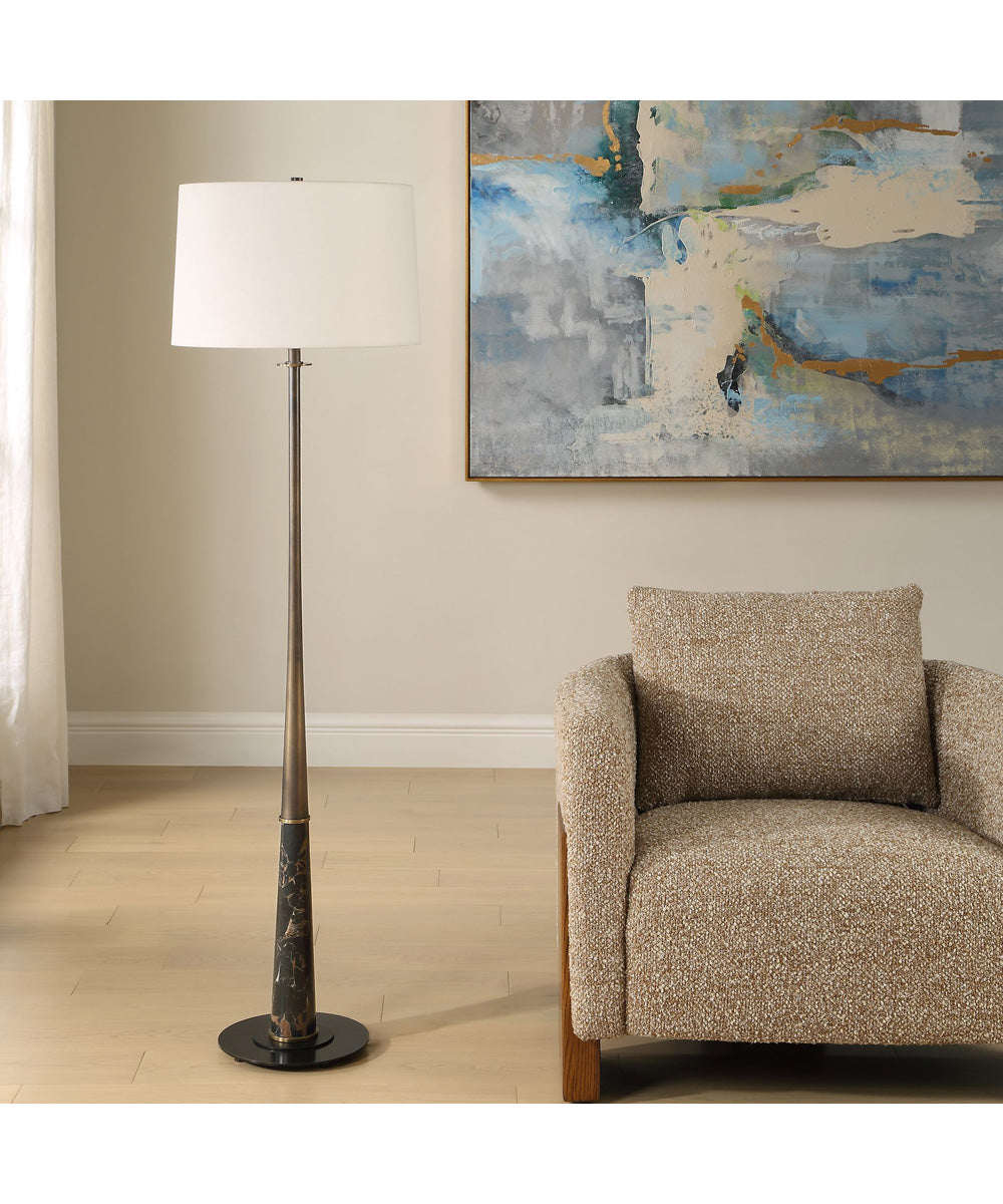 Tallarico Brass & Marble Floor Lamp