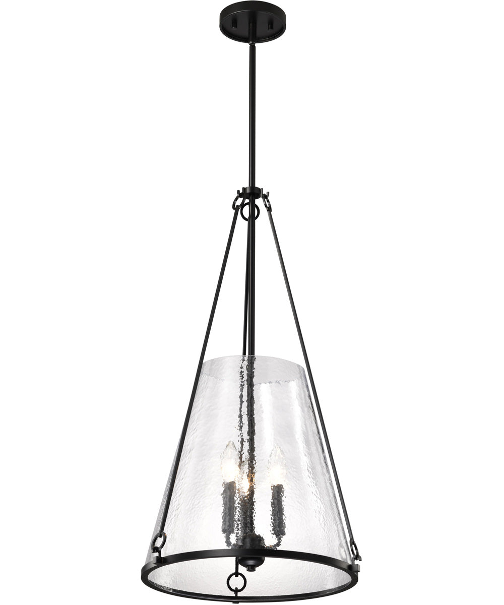 Valentine 3-Light Pendant Black