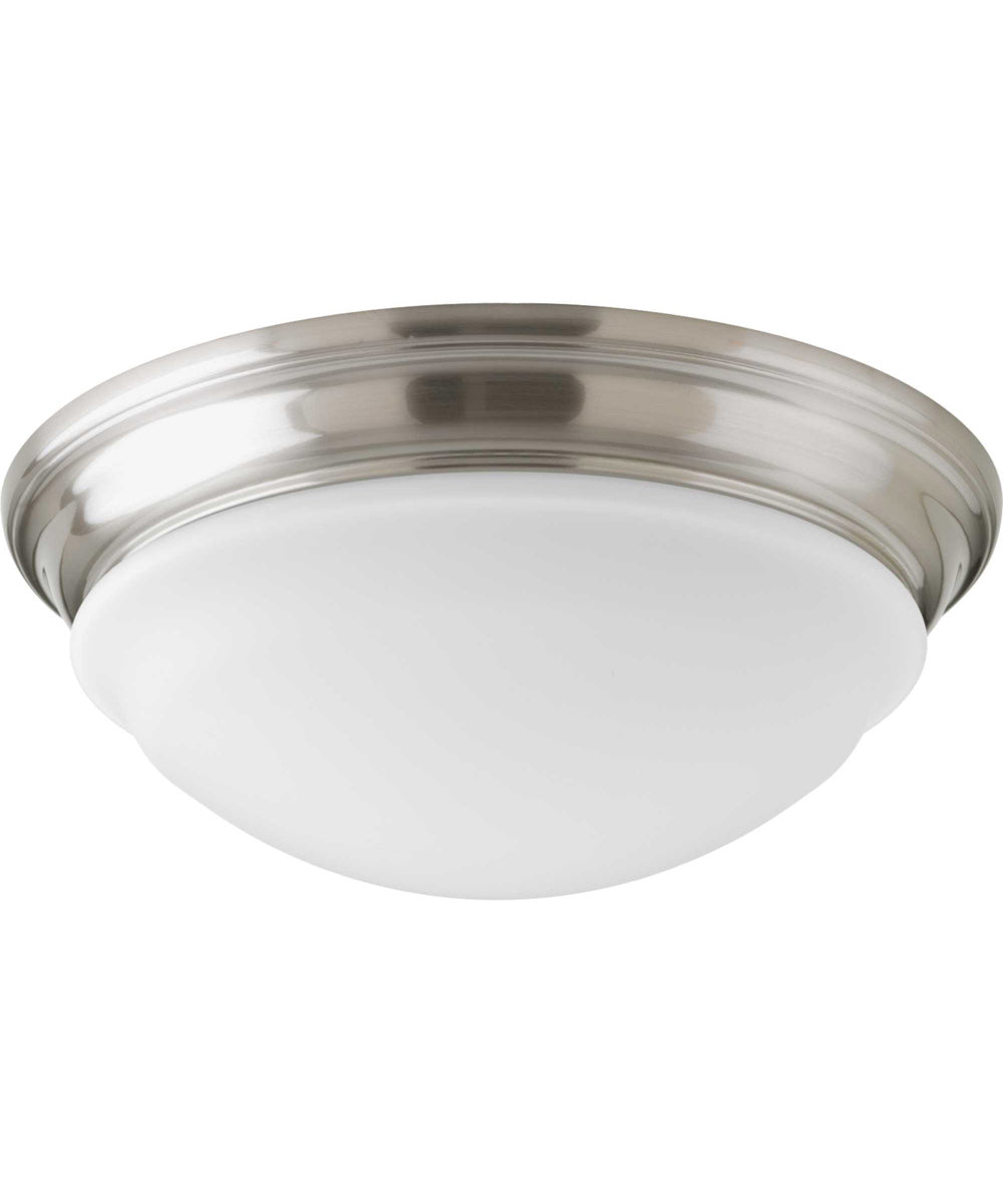 1-Light 12-3/4" LED Flush Mount Brushed Nickel