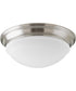 1-Light 12-3/4" LED Flush Mount Brushed Nickel