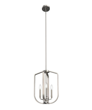 Ettore 14"W 3-Light Pendant Light Fixture by Kichler Brushed Nickel Finish