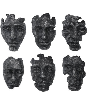Self-Portrait Metallic Wall Decor, Set of 6