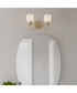 Jacobs 2-light Bath Light Bronze Gold