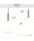 Reines 1-Light Pendant with Opal Glass Shade Brushed Nickel