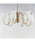 Valette 6-Light Chandelier Natural Aged Brass