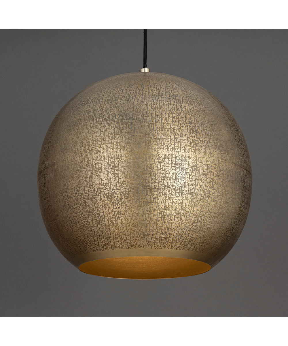 Aurelia 20 inch 1-Light Pendant Weathered Brass