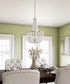 Dumas 16"W 3-Light Brushed Steel Finish Weathered White Wood Bead Chandelier by KenroyHome