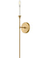 Hux 1-Light Large Single Light Sconce in Lacquered Brass