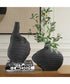 Duostacked Black Vases Set of 2