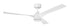 Phoebe 52" 3-Blade Indoor/Outdoor Damp Ceiling Fan Fan White