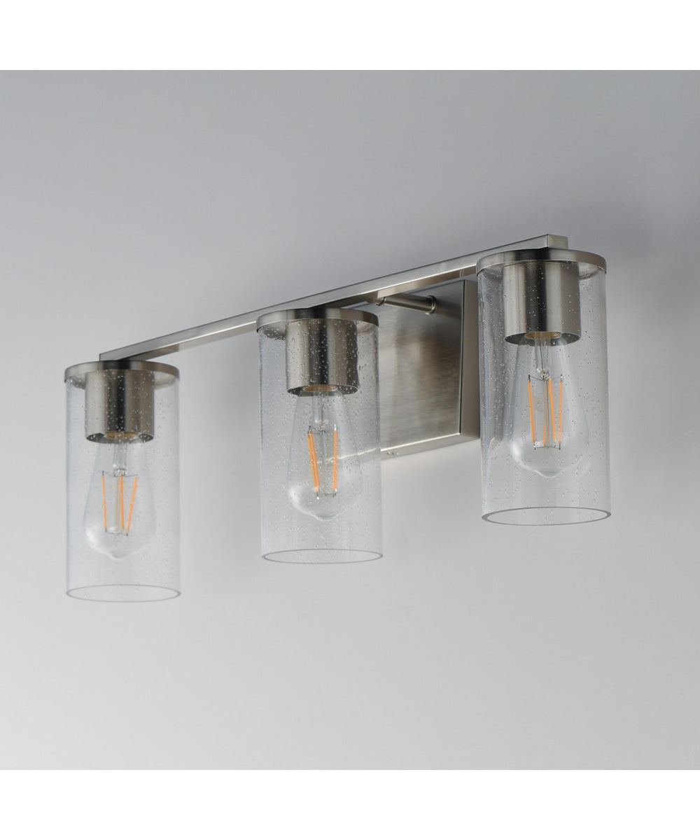 Livingston 3-Light Bath Vanity Satin Nickel