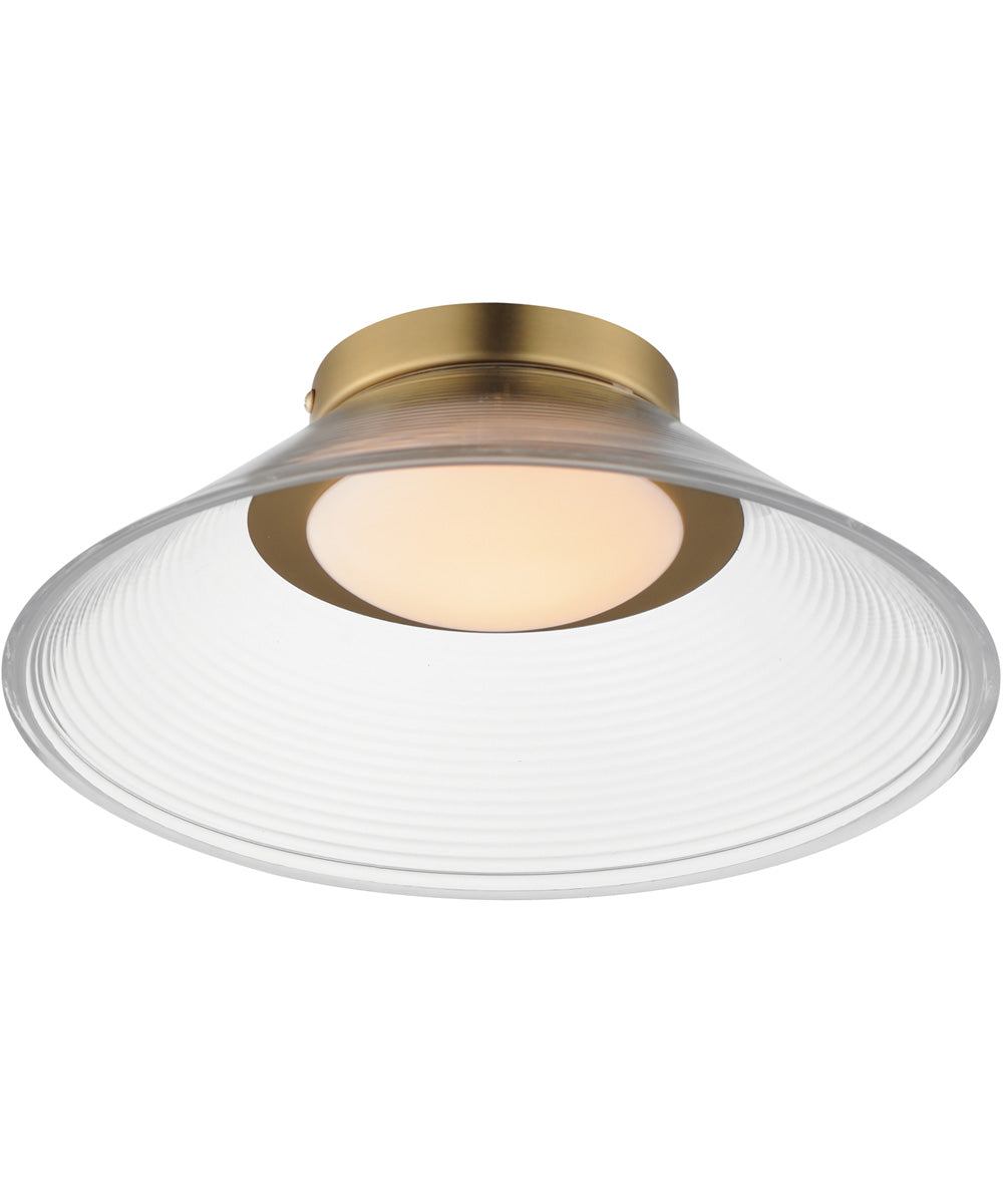 Jensen 12 inch Wall Sconce/Flush Mount Satin Brass