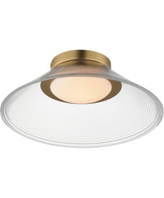 Jensen 12 inch Wall Sconce/Flush Mount Satin Brass