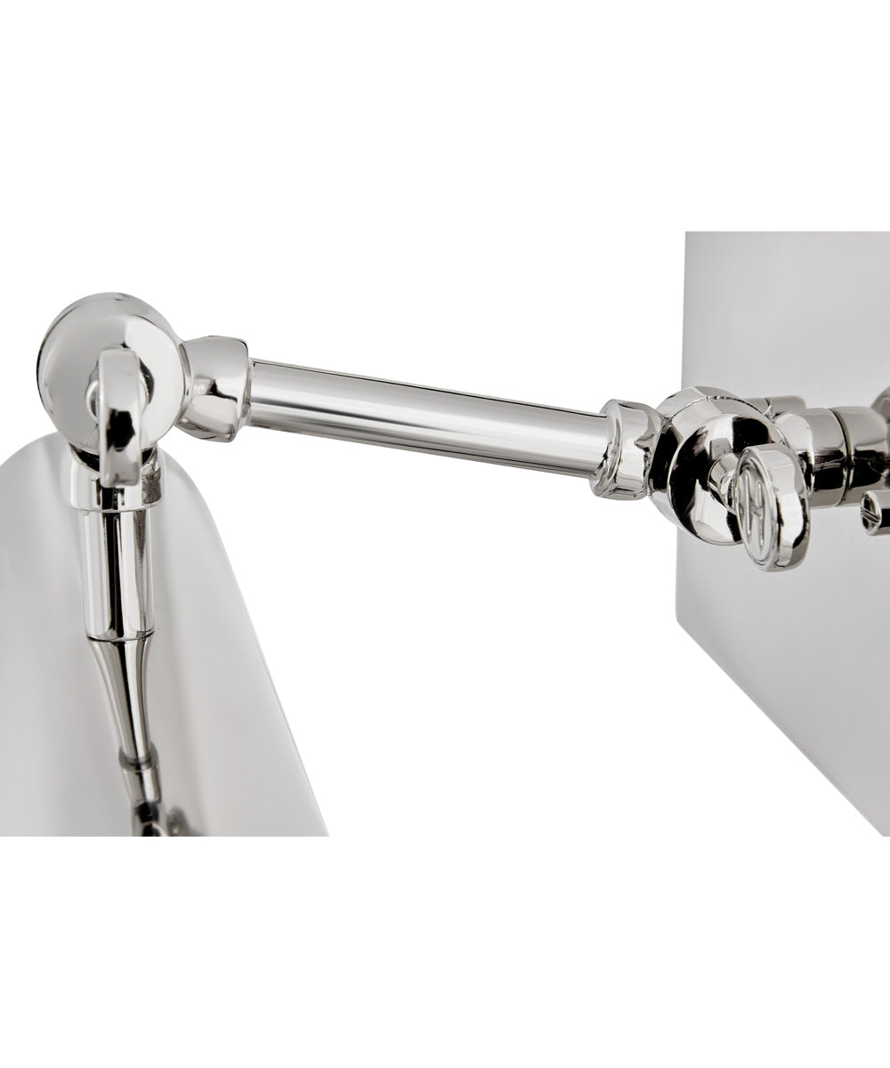 Stokes 1-Light Small Adjustable Accent Light in Polished Nickel