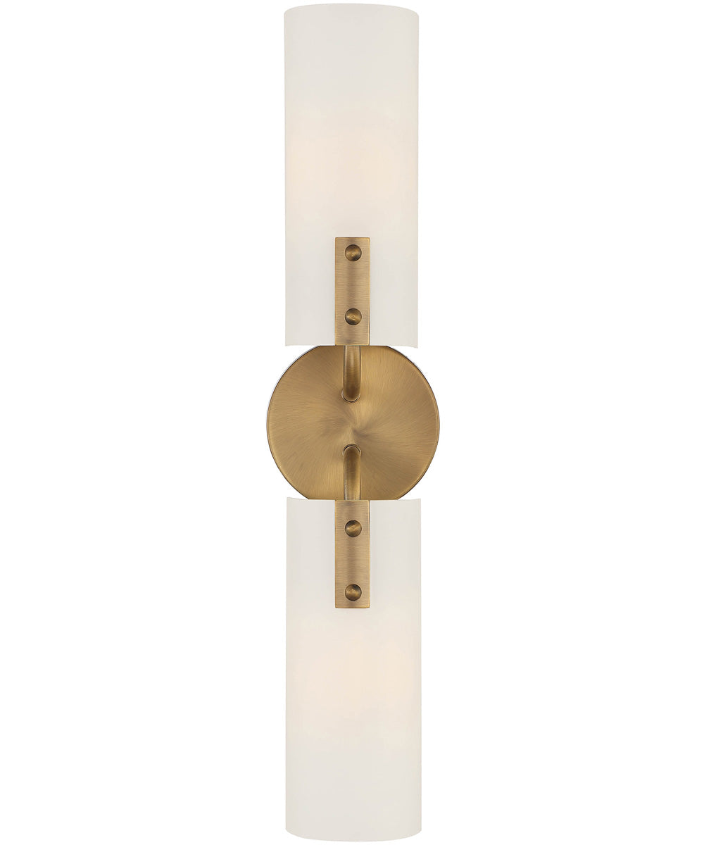 Manhasset 2 Light Wall Sconce Old Satin Brass