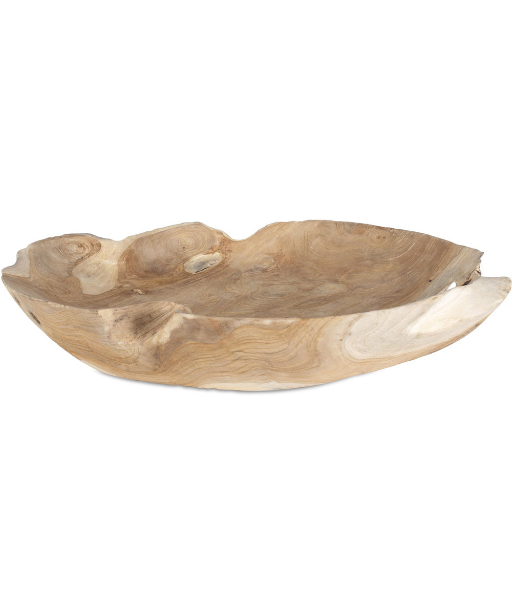 Organic Embrace Outdoor Teak Bowl