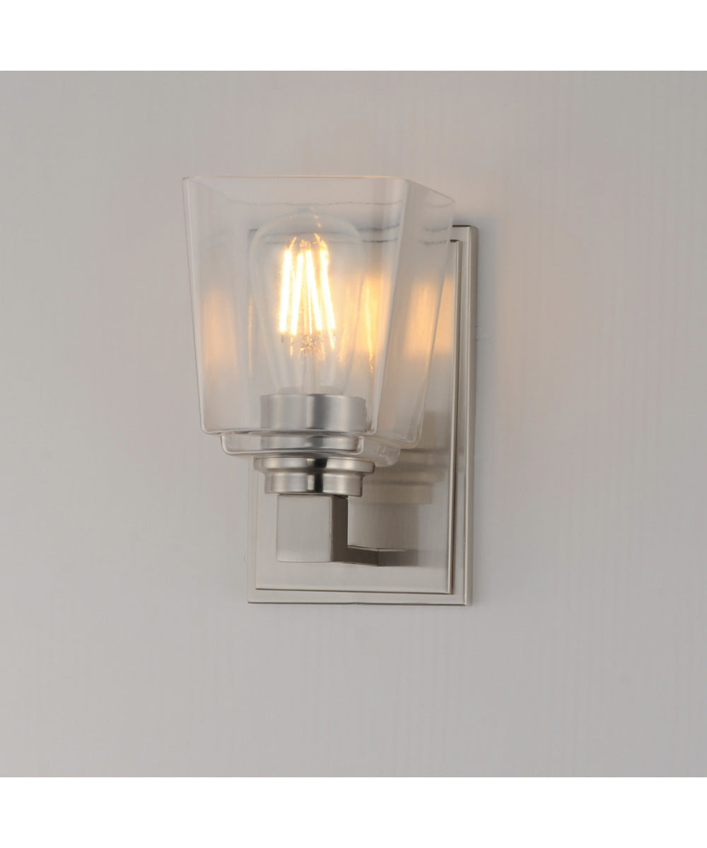 Cubos 1-Light Wall Sconce Satin Nickel