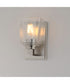 Cubos 1-Light Wall Sconce Satin Nickel
