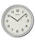 OPEN BOX Wall Clock Oita Metallic Silver Glass Cover