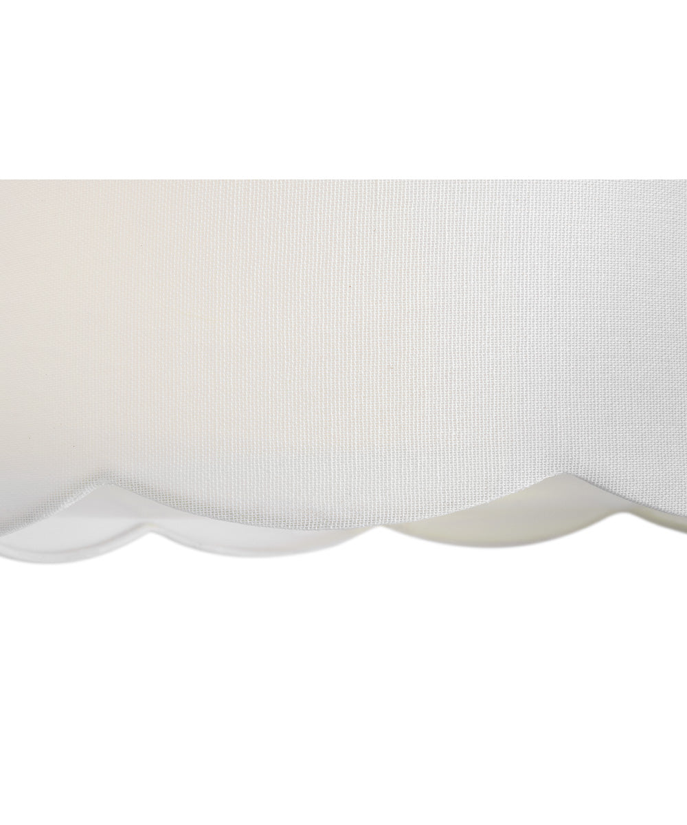 Bliss 2-Light Medium Semi-Flush Mount in Black