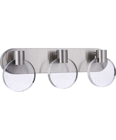Glisten 3-Light Lighting Brushed Polished Nickel
