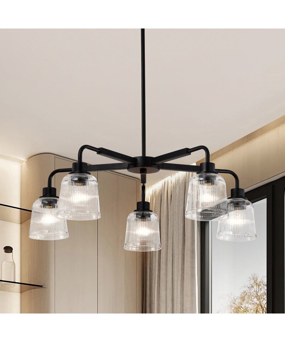 Grayson 5-Light Chandelier Matte Black