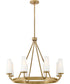 Selma 8-Light Medium Single Tier in Gold