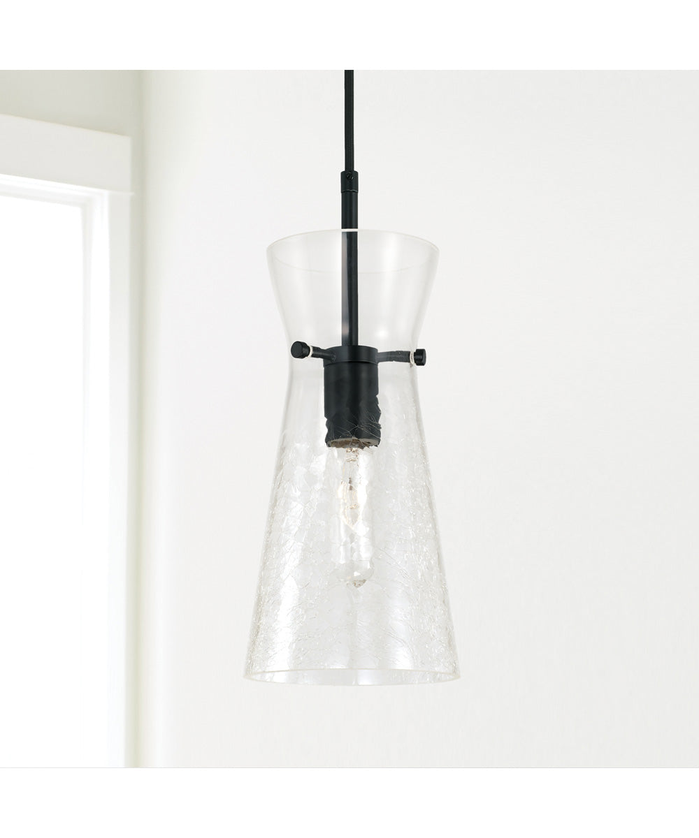 Mila 1-Light Pendant Matte Black