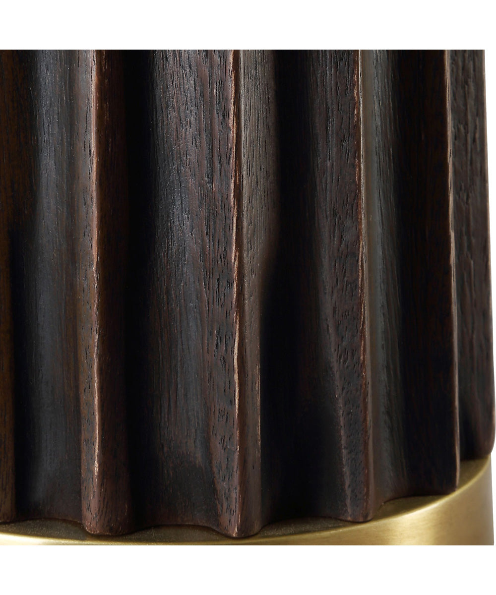 Forage Dark Scalloped Table Lamp