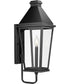 Richmond Hill 1-Light Clear Glass Modern Farmhouse Outdoor Medium Wall Lantern Textured Black